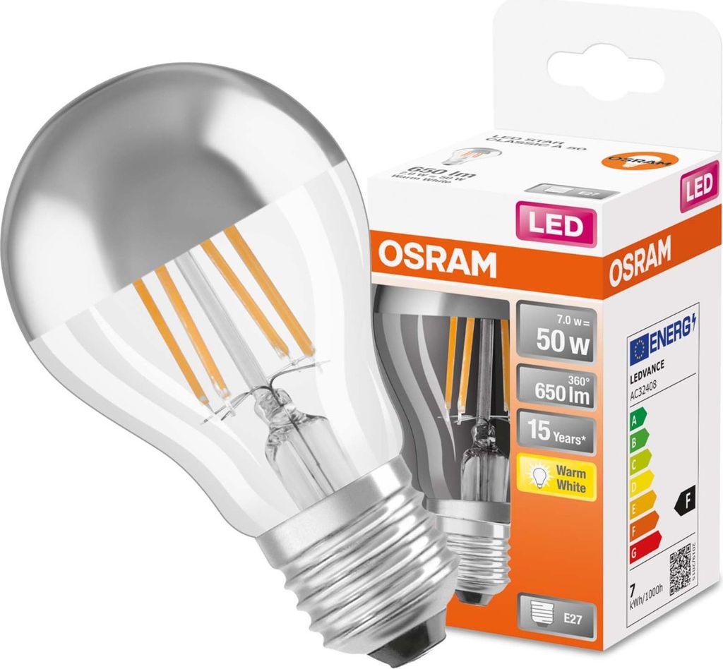 Żarówka LED E27 A60 6,5W = 34W 650lm 2700K Ciepła OSRAM Zdjęcie produktu 