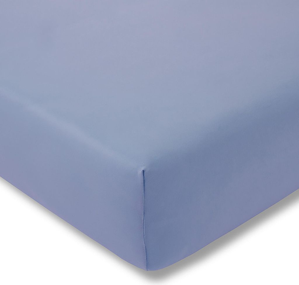 Estella Zwirn-Jersey Spannlaken 200x200cm, Farbe hellblau