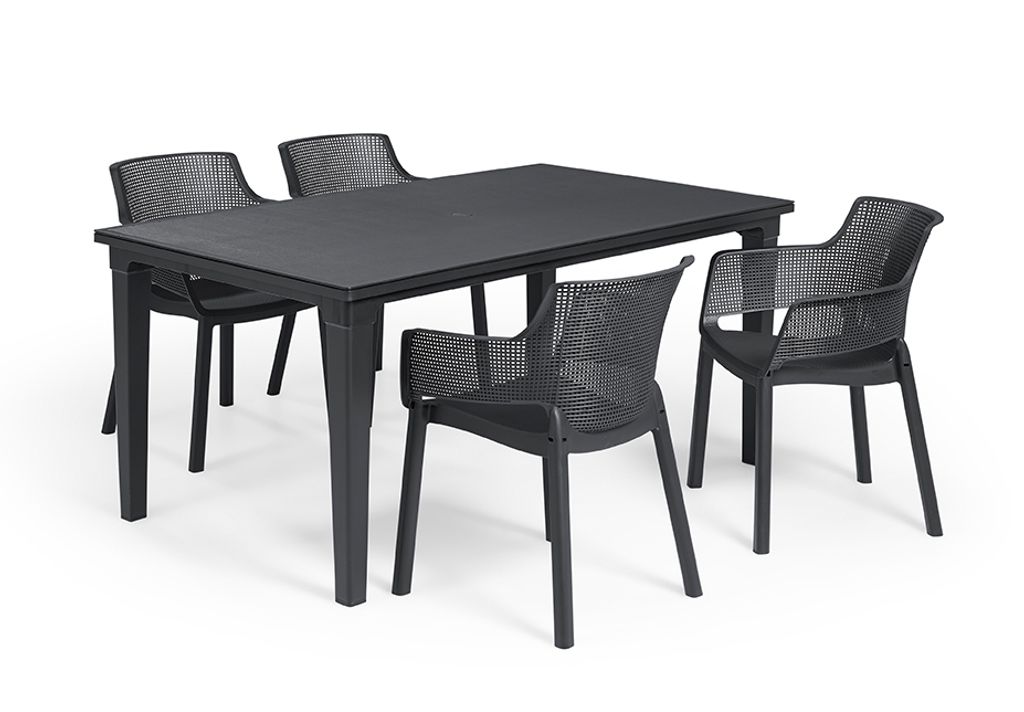 Tisch Futura 165 x 94 x 75 cm, rechteckig, anthrazit Produktbild 9