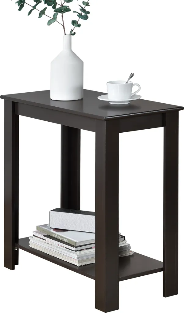 Table d'appoint [en.casa] brun rustique 60x30x61,3cm pour salon et entrée