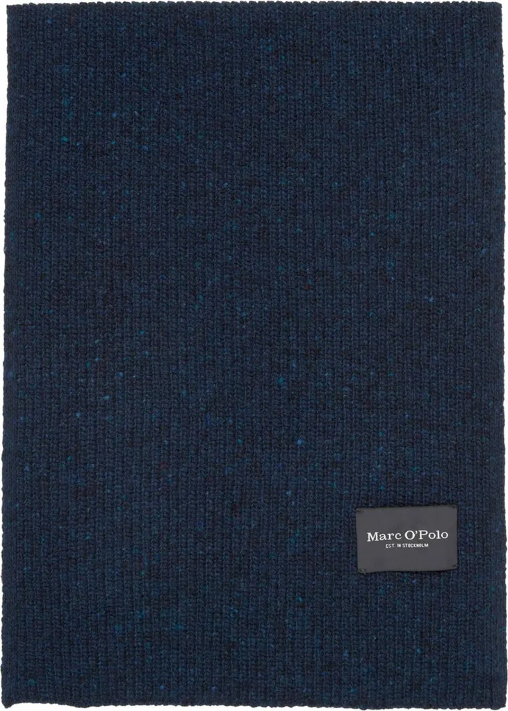 Sciarpa a Maglia Marc O'Polo Dark Navy | Cotone e Lana Anti-Pilling