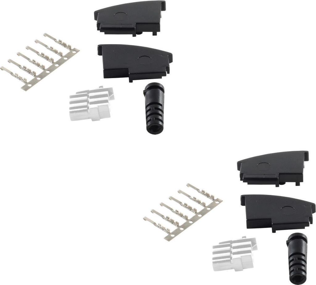 shiverpeaks BS72020-SET2 Drahtverbinder TAE N Schwarz (BS72020-SET2)