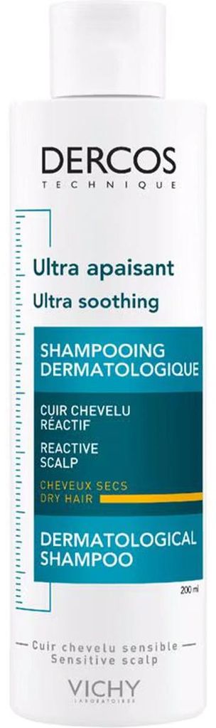 Vichy - Dercos Ultra-kalmerende Shampoo Droog Haar - 200 ml Productafbeelding 