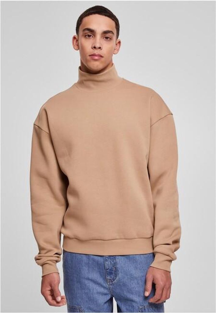 Urban Classics - Stehkragen Rib Sweater warm sand - 4XL