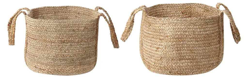 Dites adieu au désordre avec les paniers en jute Kornak - Lot de 2