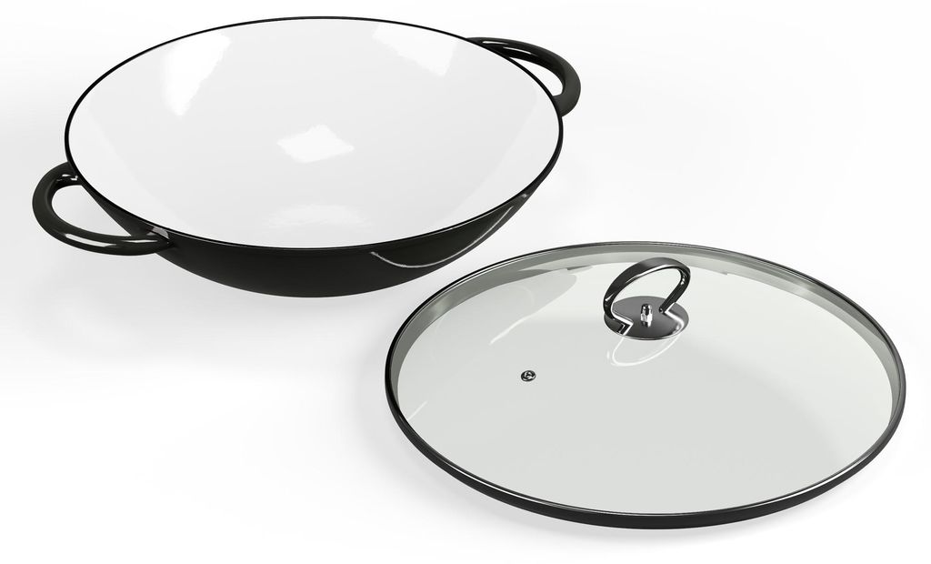 ToCi Wok, Poele Wok Induction avec Couvercle, Woks et Image du produit 