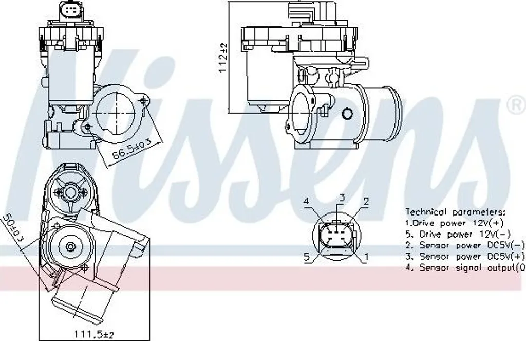 Valve de recyclage des gaz vanne EGR pour bloc Ford Mondeo 3 diesel