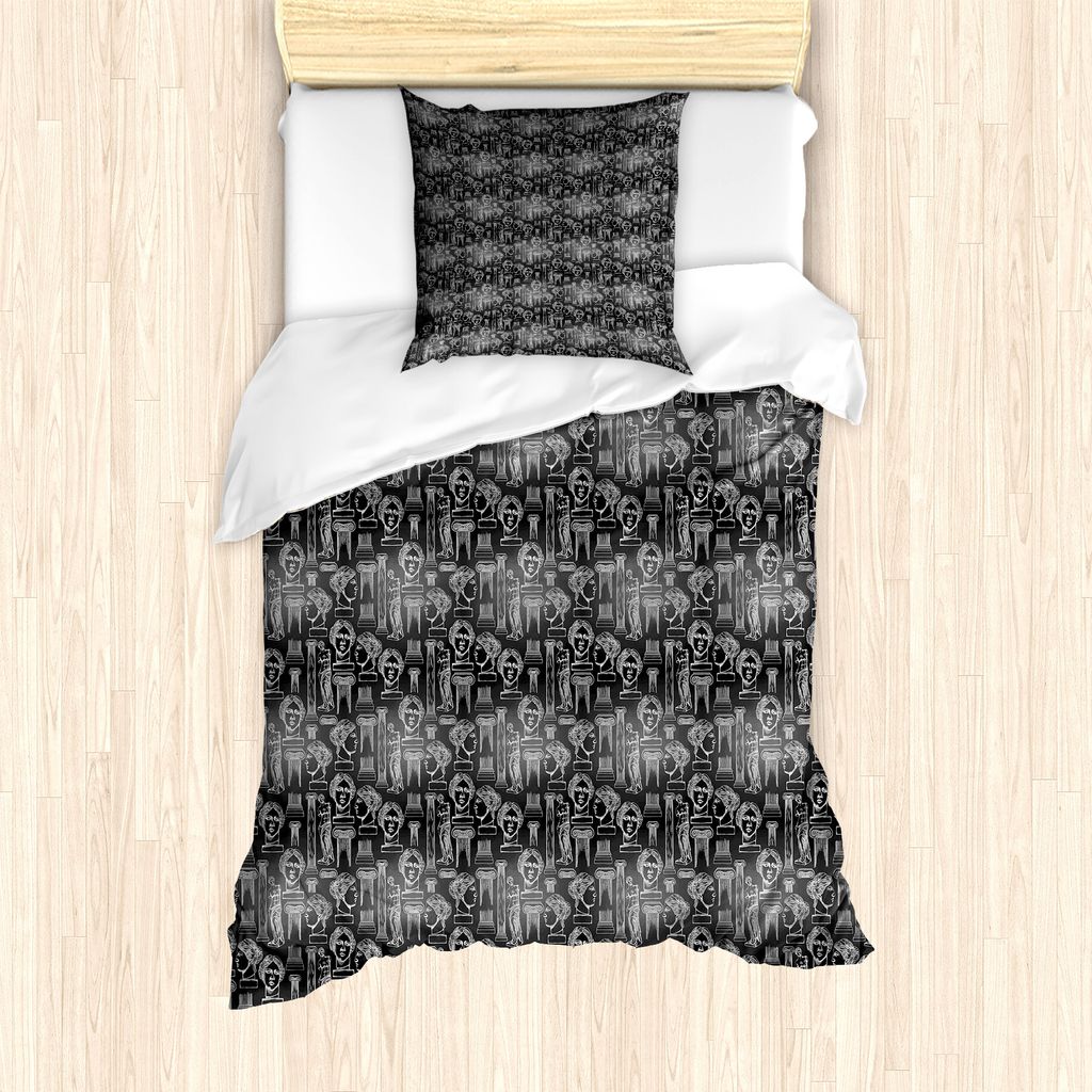 ABAKUHAUS Jahrgang Bettbezug Set für Einzelbetten, Iconic Venus, Milbensicher Allergiker geeignet mit Kissenbezug, 135 cm x 200 cm - 80 x 80 cm, C...