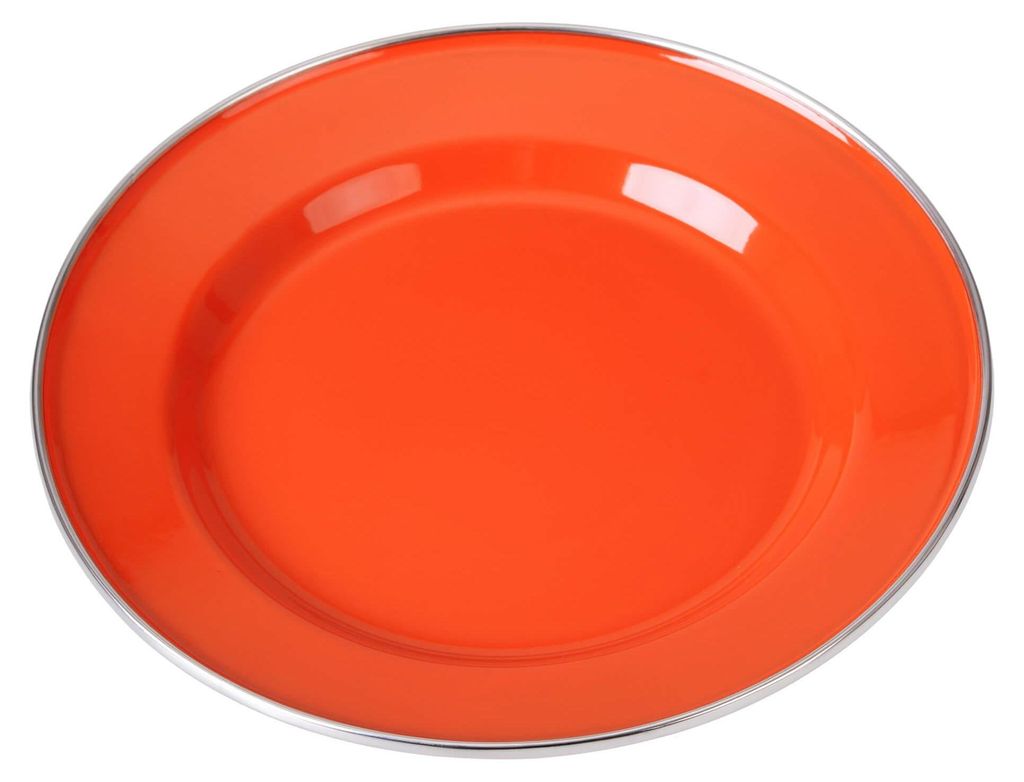 GRÄWE Kinderteller emailliert 20 cm rot-orange