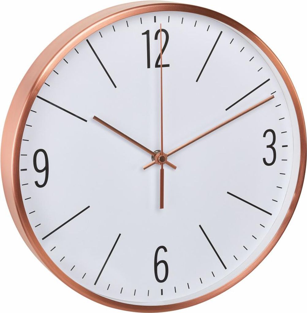 TFA-Dostmann 60.3534.51 Wanduhr Quarzwanduhr Rund Kupfer - Produktbild 
