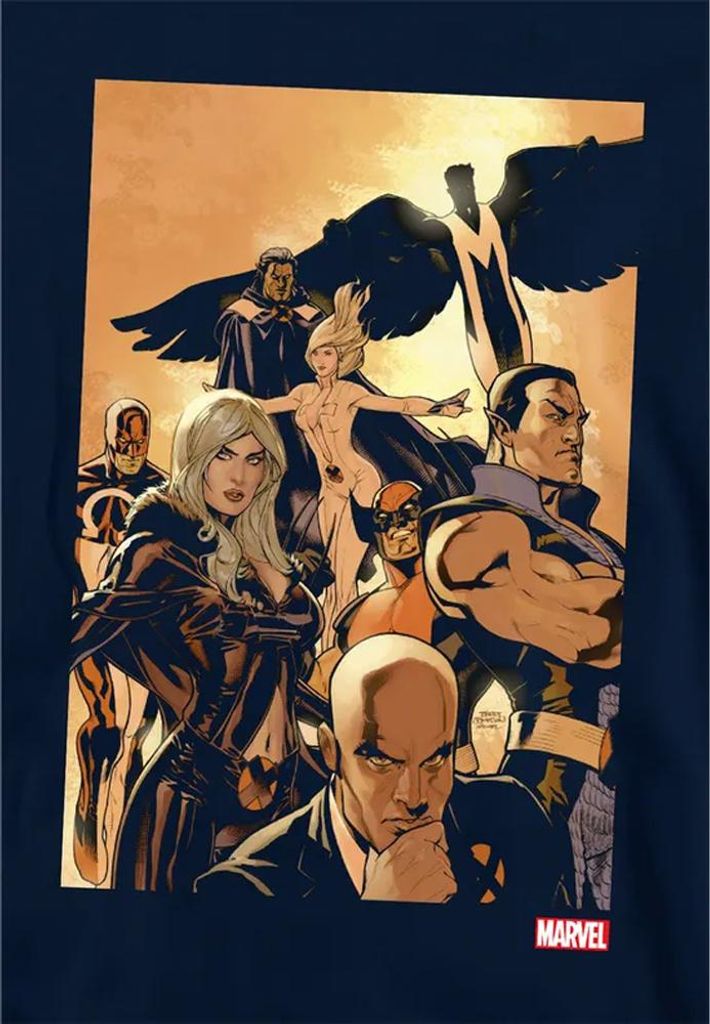 X-Men - "Team Cover" Kapuzenpullover für Kinder TV22562 (116) (Schwarz)