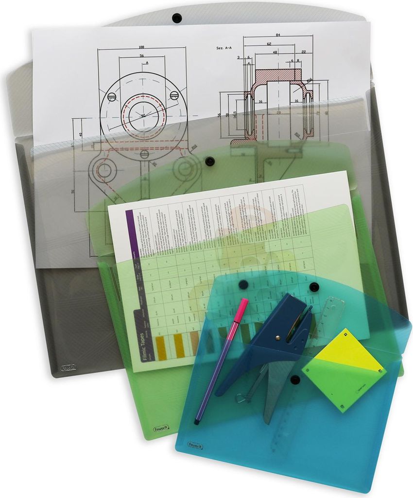 Favorit 400138405 Sammelmappe Polypropylen (PP) Blau A4