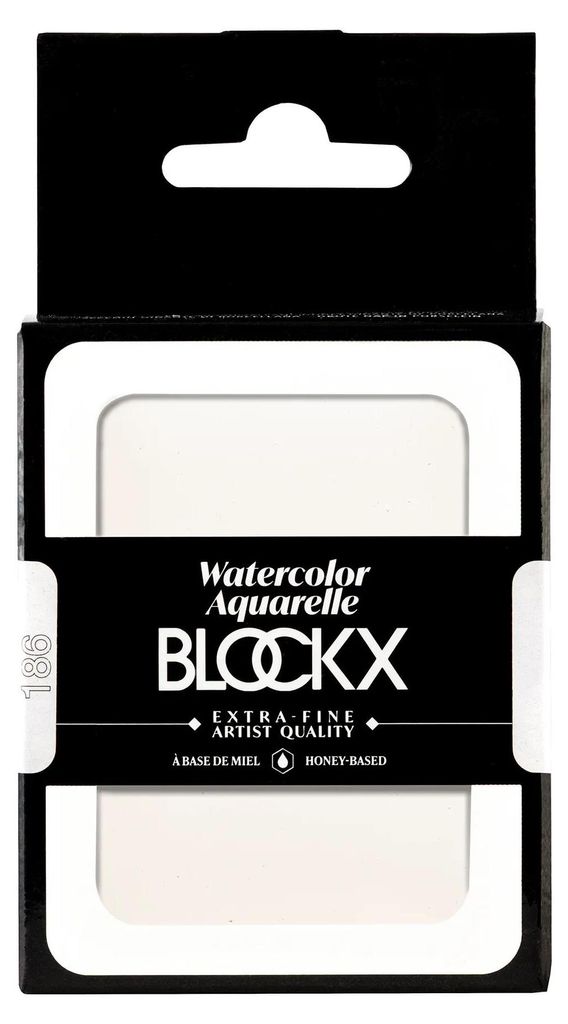 Blockx Aquarellfarbe, Titanweiß - Großer Napf 18ml - Titanweiß 45186BXC