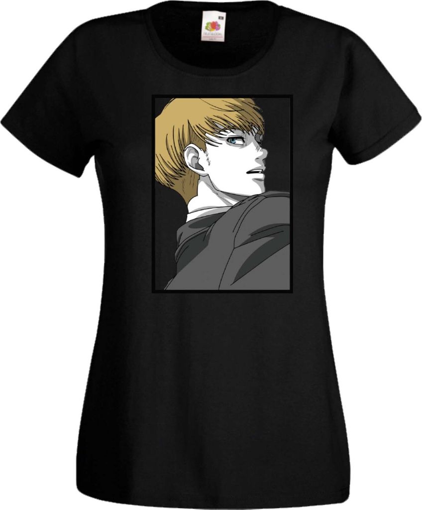 Damen T-Shirt Attack Anime On Titan Armin Arlert Var-017 Armin Arlert, Lady XS / Schwarz