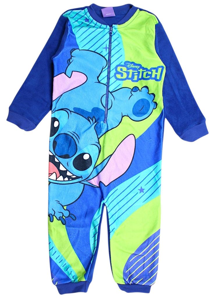 Overall Fleece Schlafanzug Disney Stitch 116 cm Blau