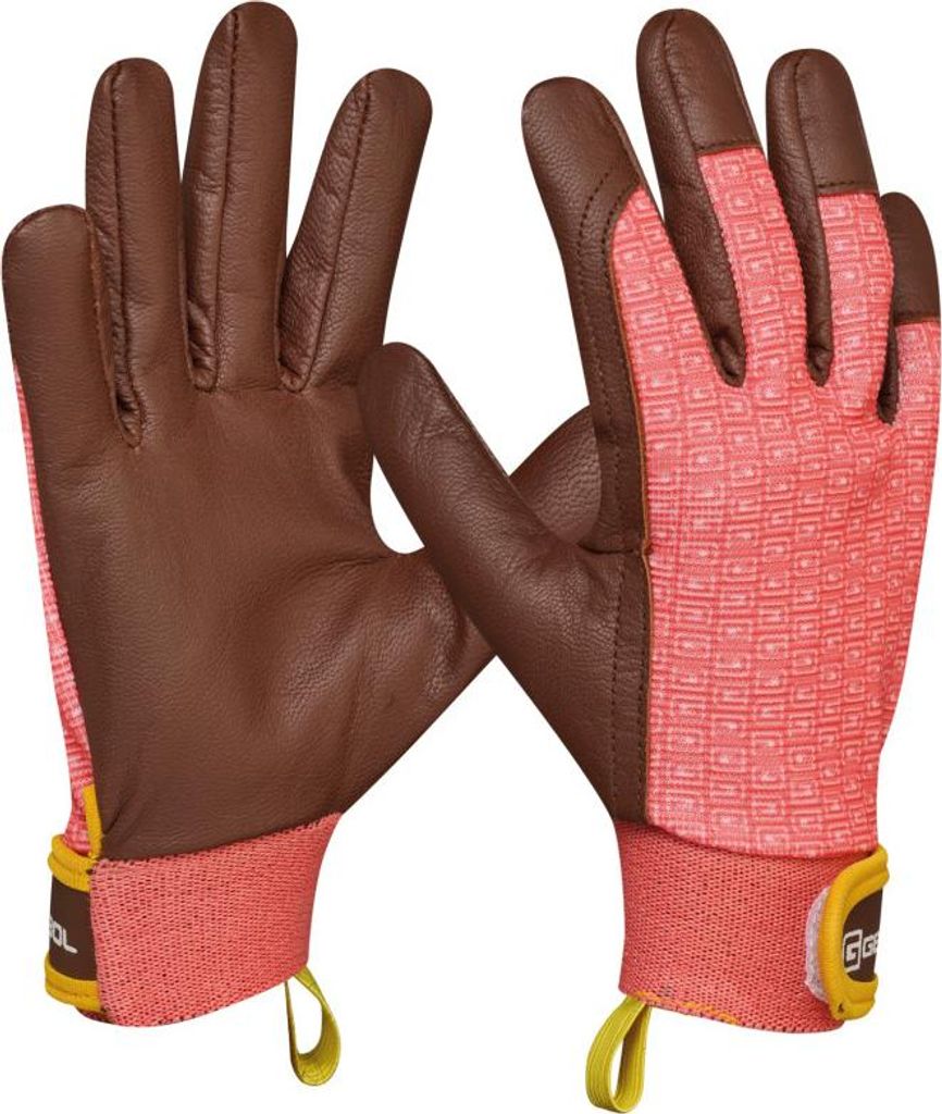 Gartenhandschuhe Campsis, braun/rosa, Gr. 4/XXXS, aus Produktbild 