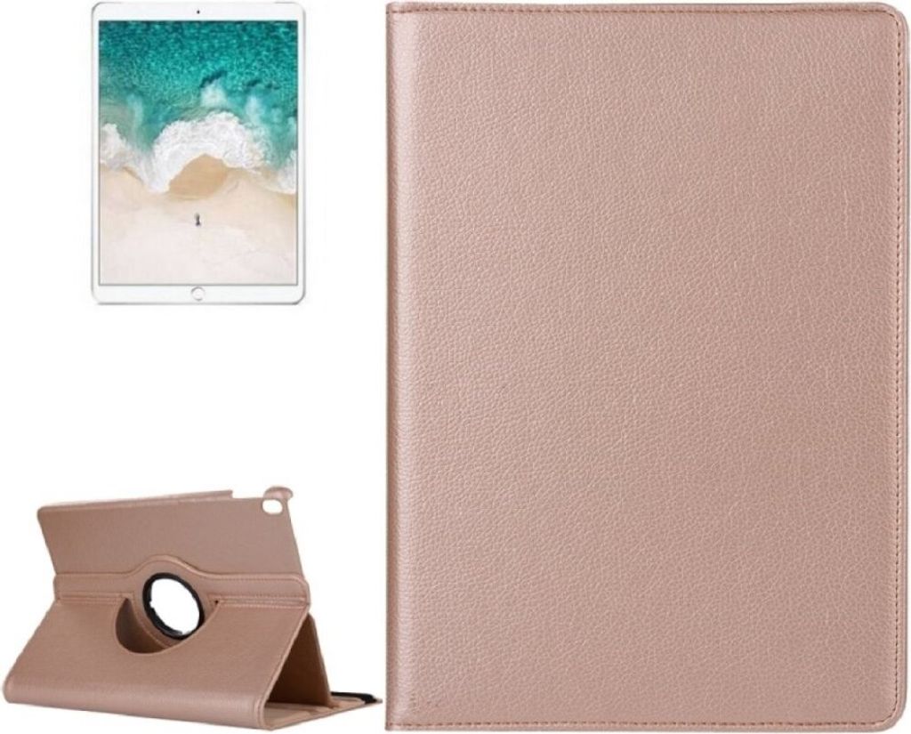 Schutzhülle für iPad Pro 10.5 Tablet Hülle Schutz Tasche Case Cover Gold 360 Grad drehbar Rotation Bumper