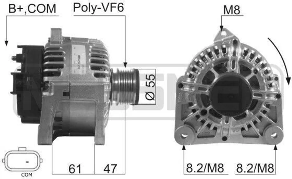 Alternateur pour Renault Scenic I/II/III et Megane - Solution de Charge 12V
