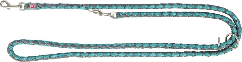 TRIXIE Cavo Verlängerungsleine - aqua/grafit - 2,00 m/ø 18 mm