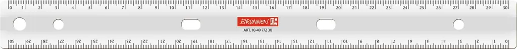 Règle scolaire 30cm pour classeur BRUNNEN : l'outil de mesure nomade