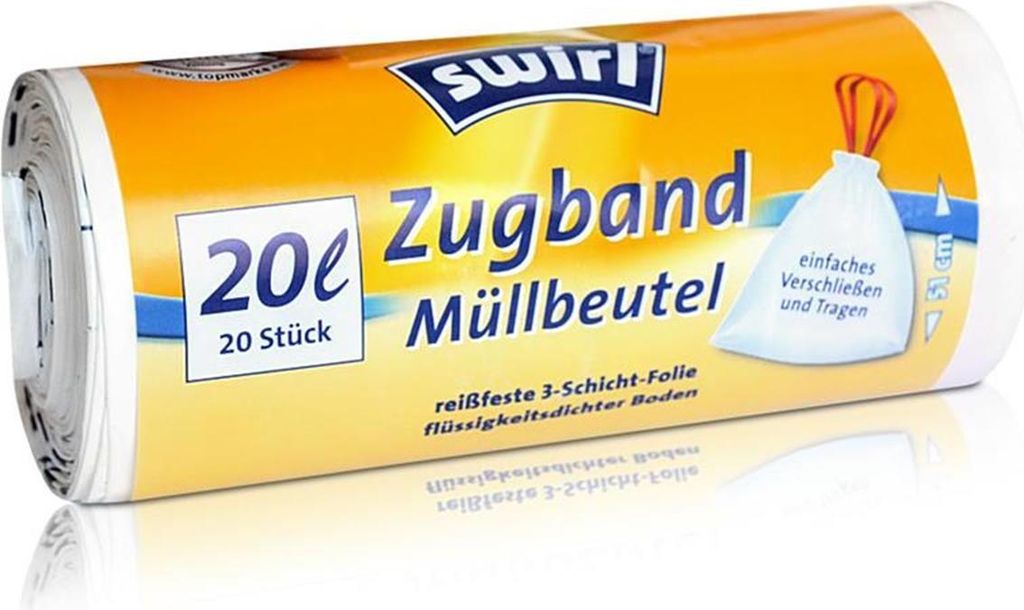 Müllbeutel - 20l mit Zugband (1 Rolle) Produktbild 