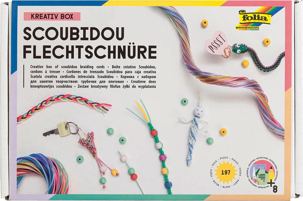 folia craft set cordoncini intrecciati multicolore Immagine del prodotto 