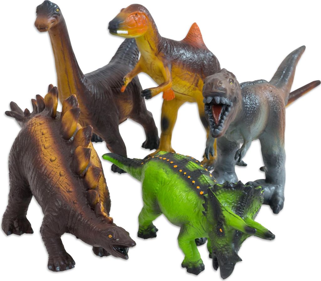 Betzold Dinosaurier Soft-Tier-Set, Naturkautschuk, Box zur Aufbewahrung: Nein