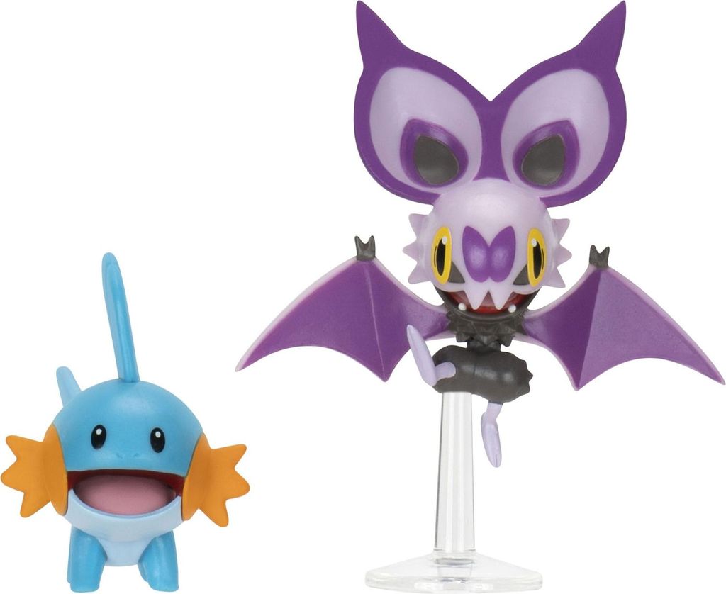 Pokémon Figurka 2er-Pack Mudkip & Noibat se stojánkem 8 cm Obrázek produktu 