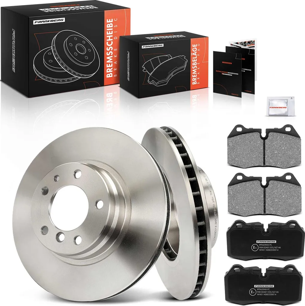 Freins avant BMW E38 : disques ventilés et plaquettes Série 7 1994-2001