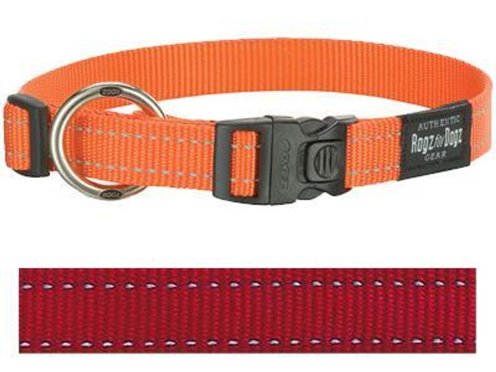 Rogz For Dogs Fanbelt Halsband Rot