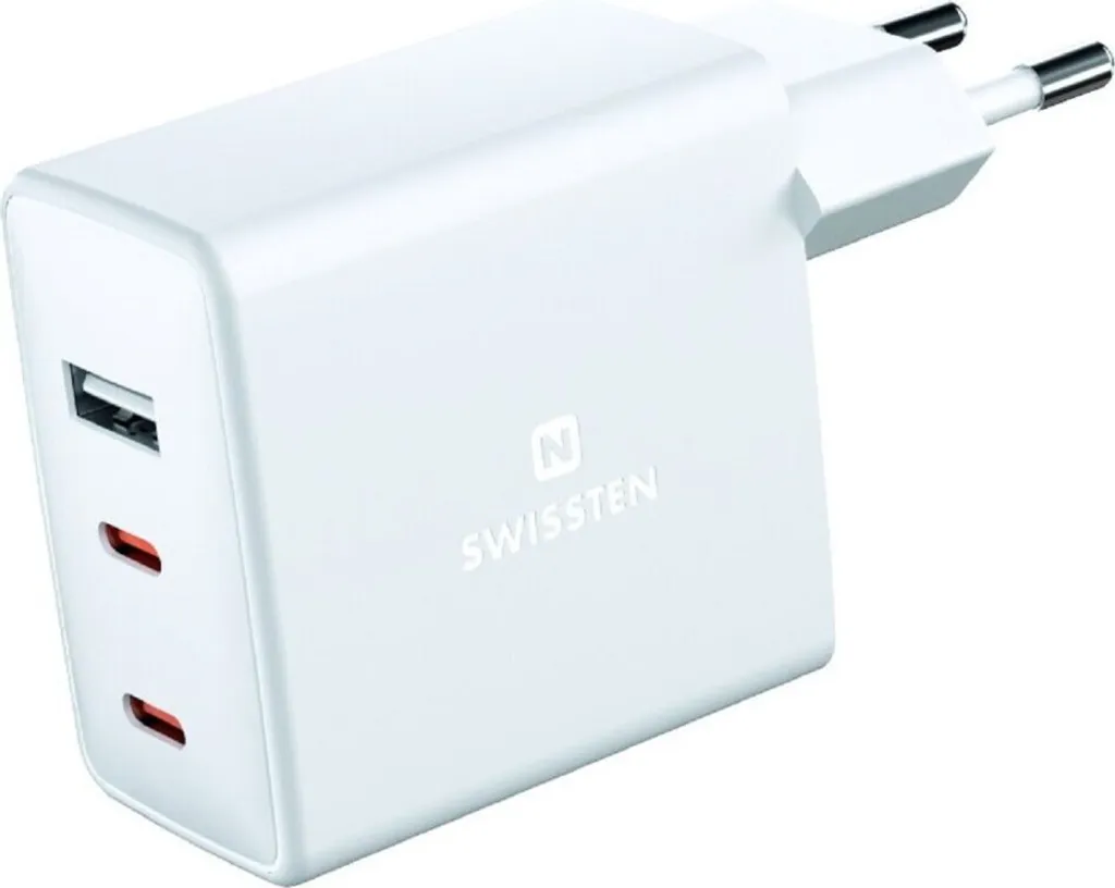 Chargeur Universel 70W pour MacBook et Smartphone avec 3 Ports de Charge