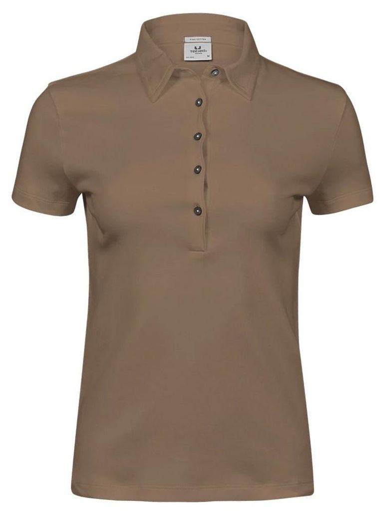 Tee Jays - Poloshirt Interlock-Nähte für Damen PC6495 (XL) (Holz)