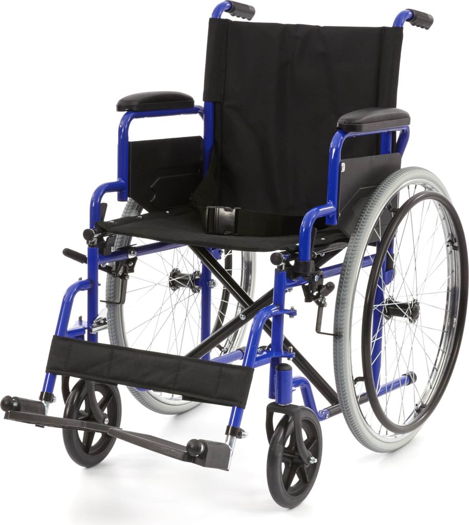 Romed Manueller Rollstuhl "Dynamic" Sitzbreite 46 cm faltbar (blau)