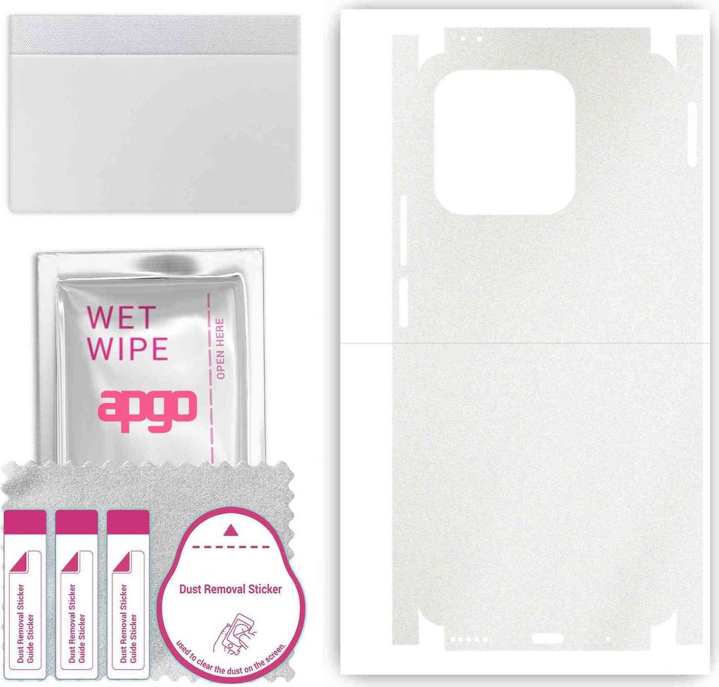 apgo Rückseite + Seiten Schutzfolie, Skin, kompatibel mit Honor X8A, Hinten Displayschutzfolie aus Vinylfolie, kratzfest, einfache Montage - Matt ...