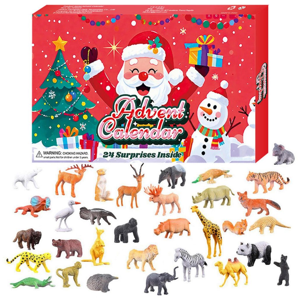 Weihnachtskalender 2025,Countdown Kalender, 24 Sammlerüberraschungen, 2025 Weihnachtsgeschenk für Kinder