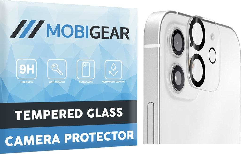 Mobigear iPhone 12 Mini Panzerglas Gehärtetes Glas Kamera Schutz - Hüllenfreundlich