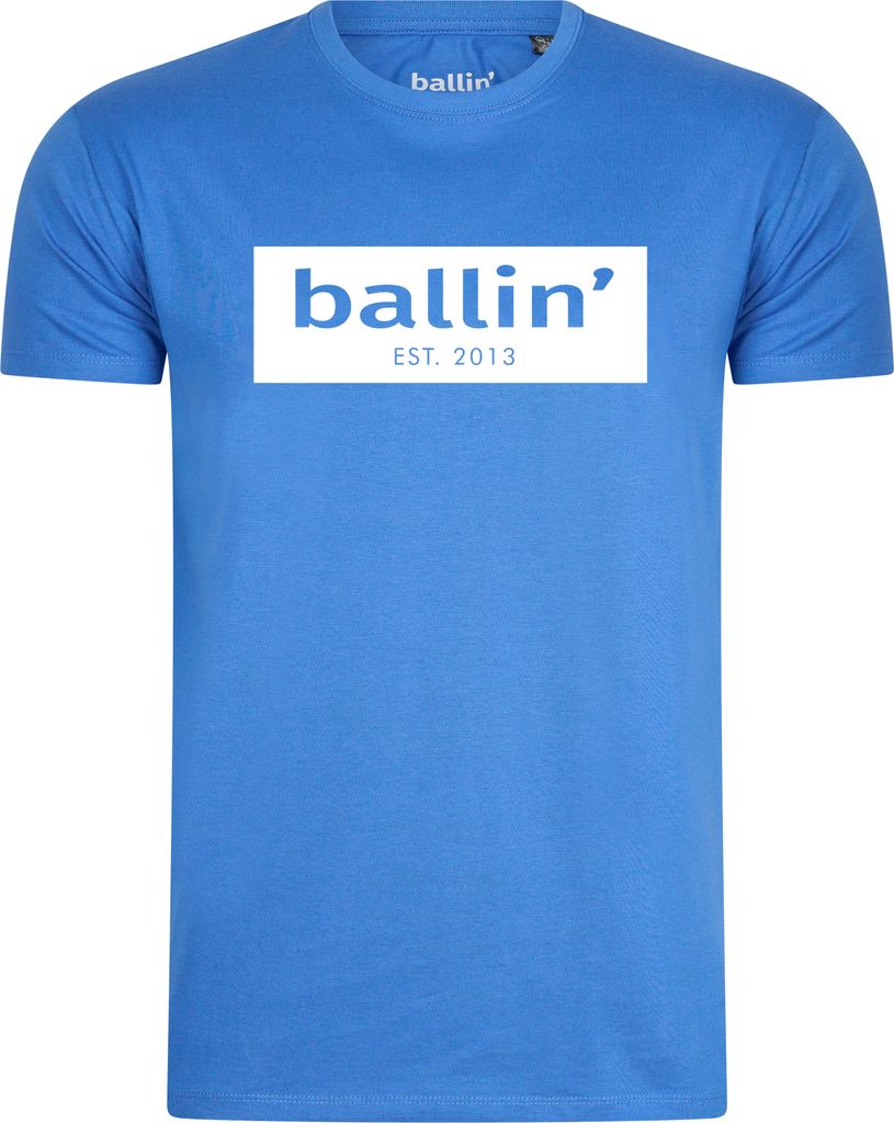 Ballin Est. 2013 Cut Out Logo Shirt Blau - Große 3XL