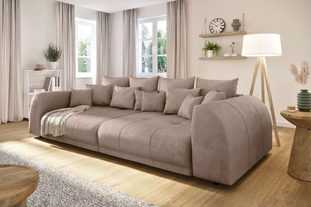 99rooms Lucca Bigsofa Cordstoff POSO Pastellrosa