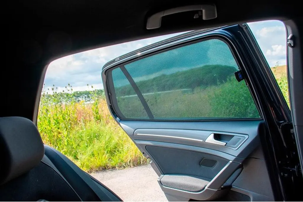 Pare-soleil voiture noir 99,5 cm pour pare-brise et vitre arrière auto