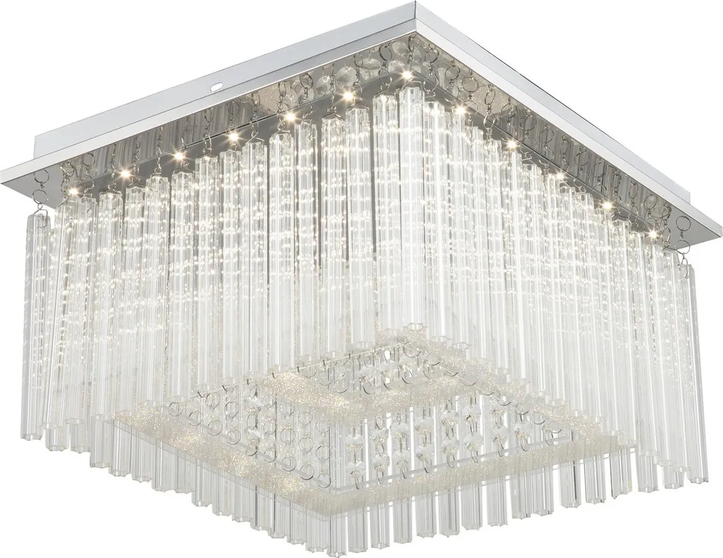 Luminaire Plafonnier Carré LED 21W Danielle 2448 Style Cristal Chic