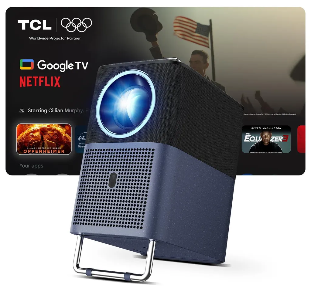Projecteur TCL A1s CQ88970 : Grand Écran 100 Pouces pour Jeux et Films