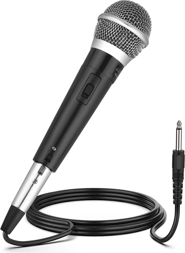 Kabelgebundene dynamische Mikrofone, professionelle Handmikrofone mit 3 m Kabel und 6,35-mm-Klinkenbuchse für Gesang, Reden, Hochzeiten und Bühne...