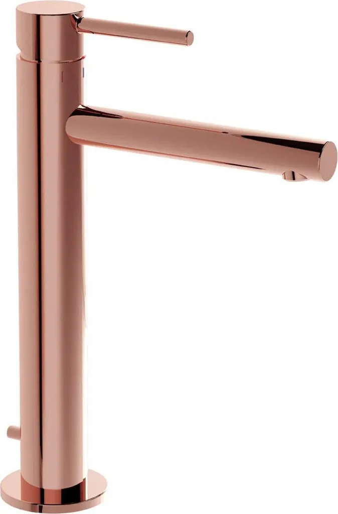Robinet mitigeur lavabo cuivre avec vidage automatique pour vasque