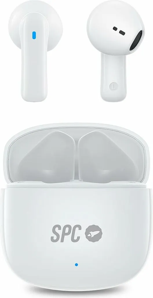 Cuffie SPC Zion 2 Play Bianche: Design 30mm e Custodia Ricarica USB-C