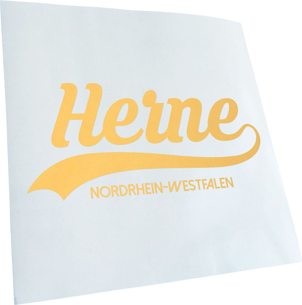 Kiwistar - Autoaufkleber - Herne Nordrhein-Westfalen - Creme - 50x23cm - Aufkleber für Auto, Laptop, Fahrrad, LKW, Motorrad mehrfarbig JDM Decal R...