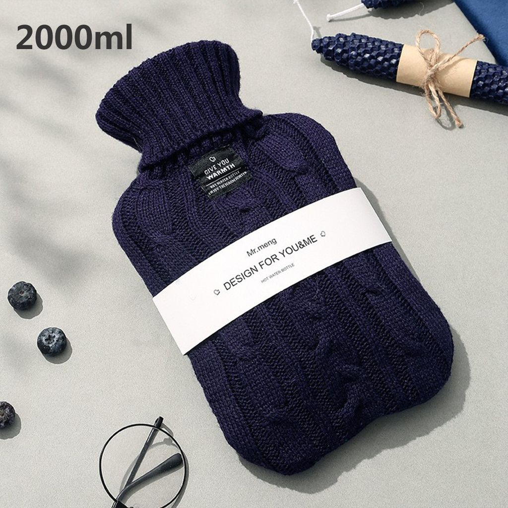 Wärmflasche mit weichem Strickbezug Auslaufsichere Produktbild 