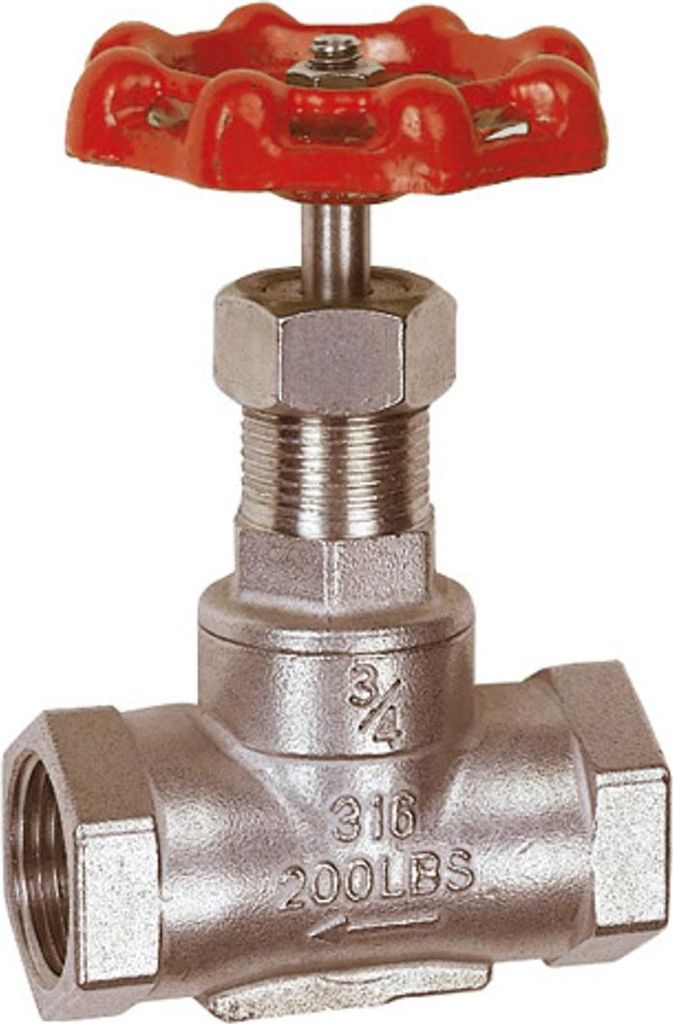 Riegler Muffen-Absperrventil, Edelstahl 1.4401/1.4408, G 1, DN 25