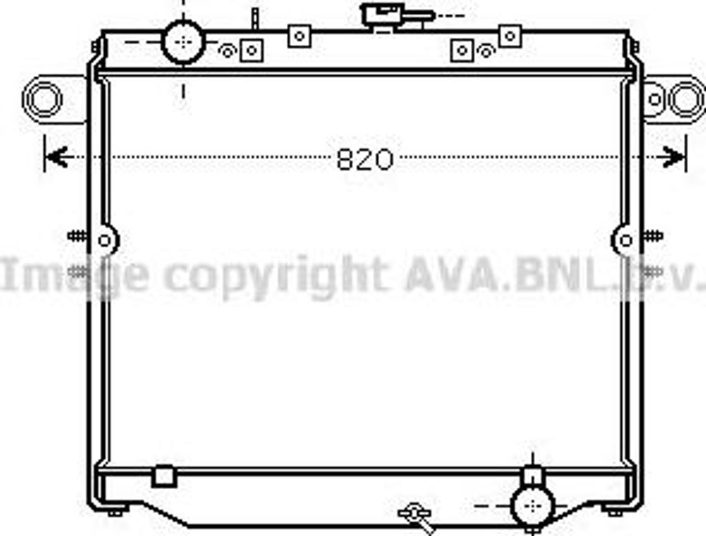 AVA TO2477 Motorkühler OE 1640050200 kompatibel mit LX, Land Cruiser