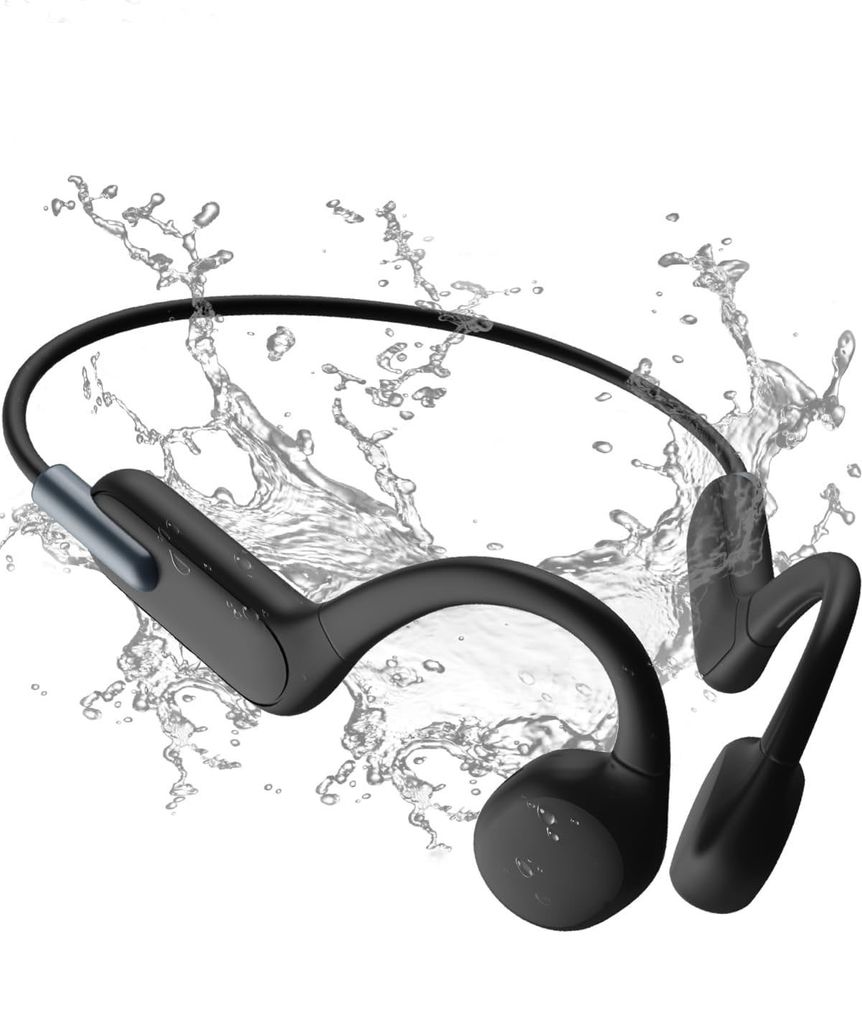 Kopfhörer zum Schwimmen, Knochenkanal Bluetooth 5.3, Sport-32G-Speicher, IPX8 wasserdicht, Unterwasser-MP3-Player, geeignet für Open-Ear-Laufen