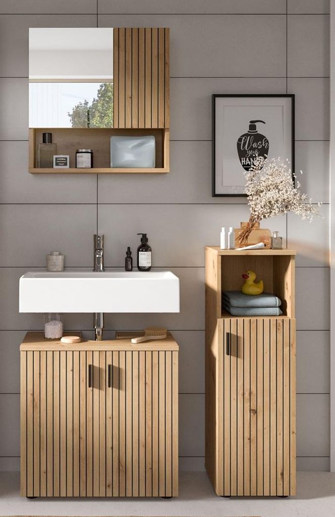 Badkombination Mone 1 | 3-teilig | Artisan Oak